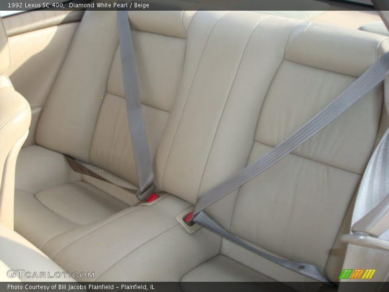 Diamond White Pearl / Beige 1992 Lexus SC 400