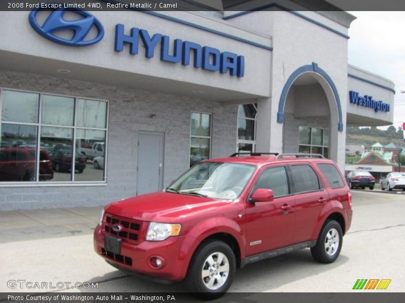 Redfire Metallic / Camel 2008 Ford Escape Limited 4WD