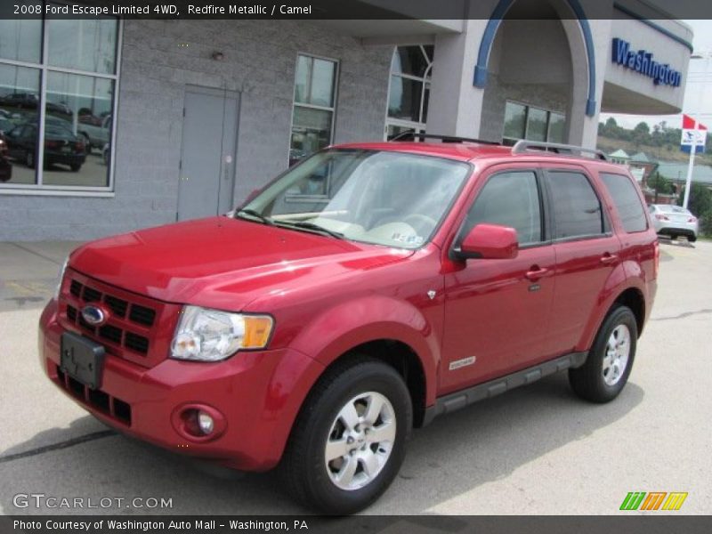 Redfire Metallic / Camel 2008 Ford Escape Limited 4WD