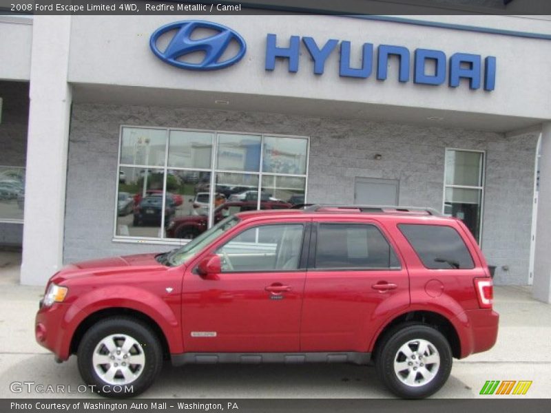 Redfire Metallic / Camel 2008 Ford Escape Limited 4WD