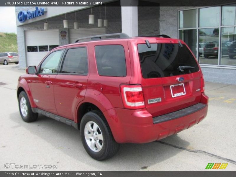 Redfire Metallic / Camel 2008 Ford Escape Limited 4WD