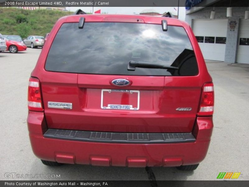 Redfire Metallic / Camel 2008 Ford Escape Limited 4WD