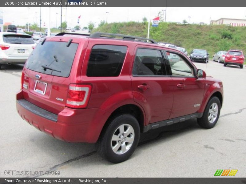 Redfire Metallic / Camel 2008 Ford Escape Limited 4WD