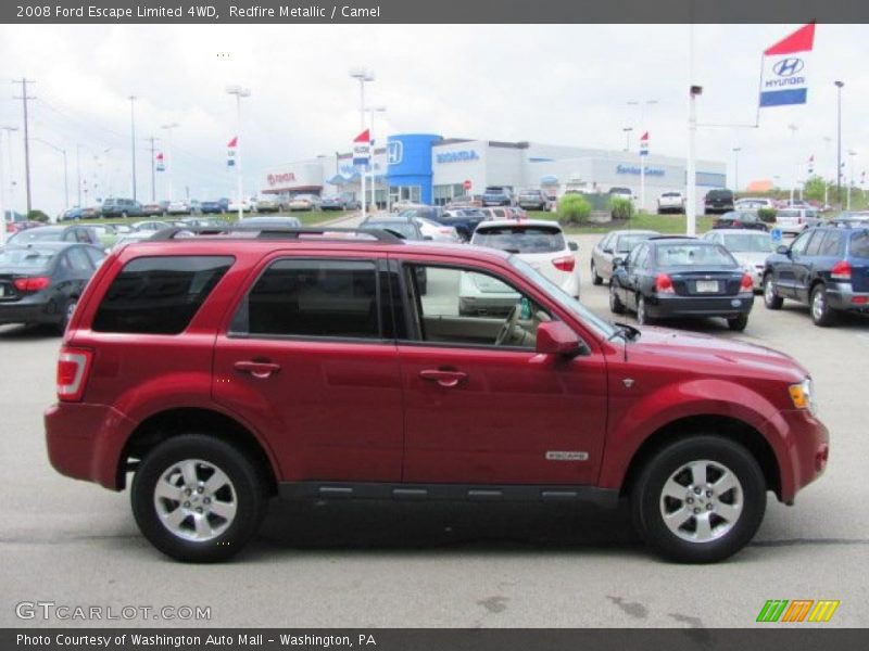 Redfire Metallic / Camel 2008 Ford Escape Limited 4WD