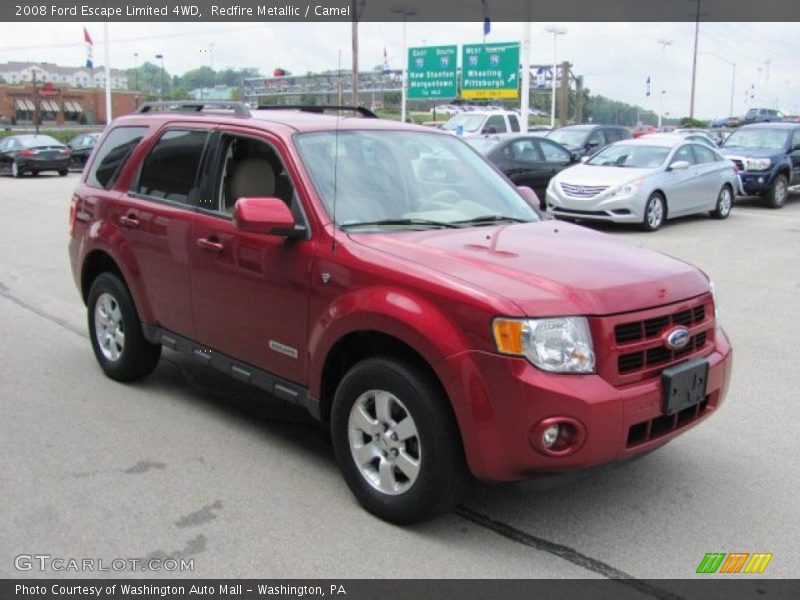 Redfire Metallic / Camel 2008 Ford Escape Limited 4WD