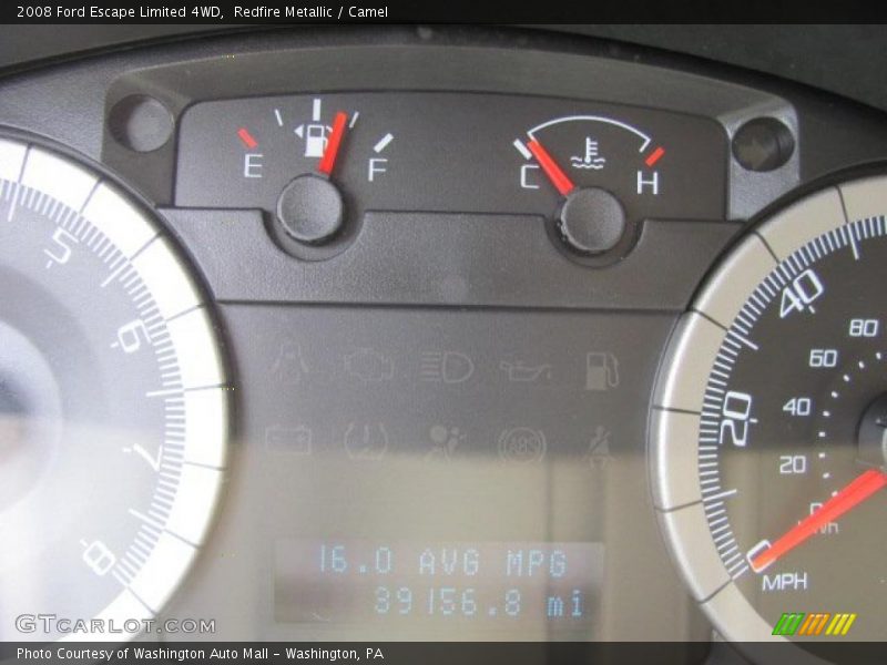 Redfire Metallic / Camel 2008 Ford Escape Limited 4WD