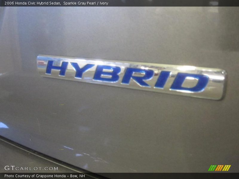 Sparkle Gray Pearl / Ivory 2006 Honda Civic Hybrid Sedan