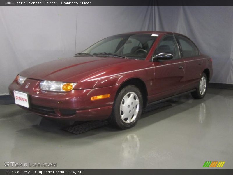 Cranberry / Black 2002 Saturn S Series SL1 Sedan