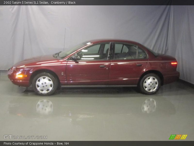 Cranberry / Black 2002 Saturn S Series SL1 Sedan