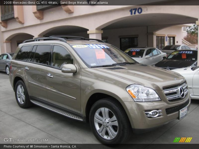 Sand Beige Metallic / Macadamia 2008 Mercedes-Benz GL 450 4Matic