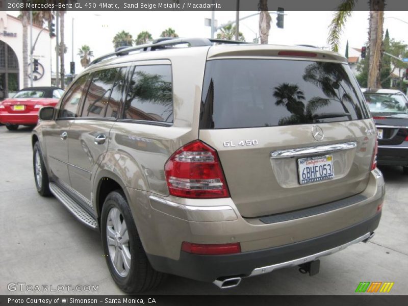 Sand Beige Metallic / Macadamia 2008 Mercedes-Benz GL 450 4Matic