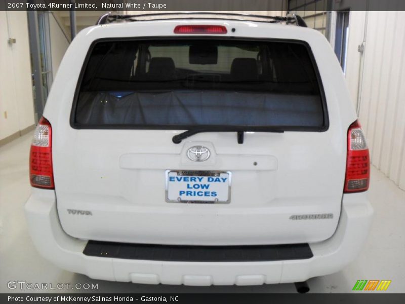 Natural White / Taupe 2007 Toyota 4Runner Limited