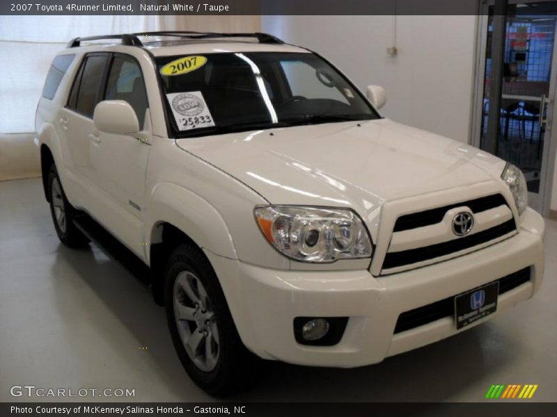 Natural White / Taupe 2007 Toyota 4Runner Limited