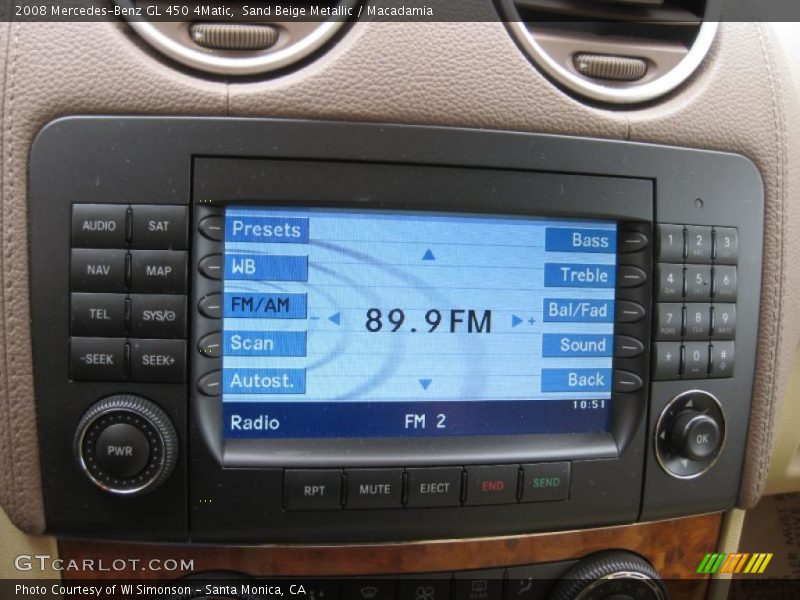 Sand Beige Metallic / Macadamia 2008 Mercedes-Benz GL 450 4Matic