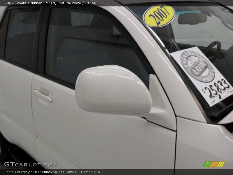 Natural White / Taupe 2007 Toyota 4Runner Limited