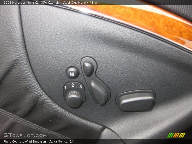 Steel Grey Metallic / Black 2008 Mercedes-Benz CLK 350 Cabriolet