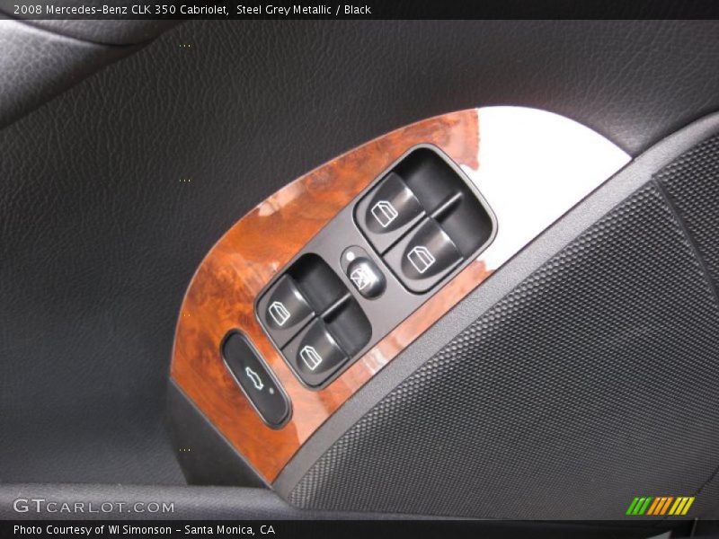 Steel Grey Metallic / Black 2008 Mercedes-Benz CLK 350 Cabriolet