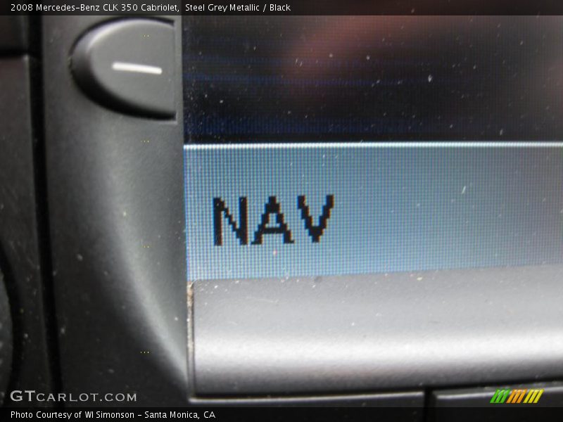 Steel Grey Metallic / Black 2008 Mercedes-Benz CLK 350 Cabriolet