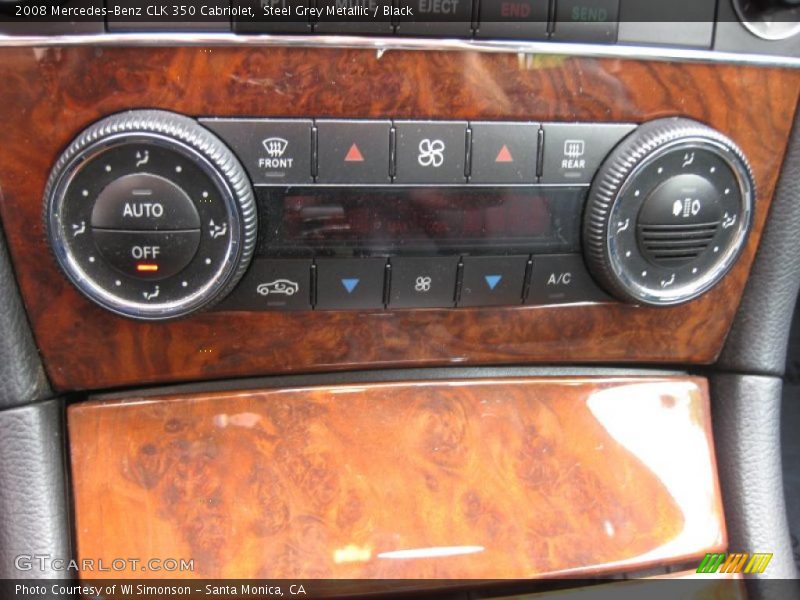 Steel Grey Metallic / Black 2008 Mercedes-Benz CLK 350 Cabriolet