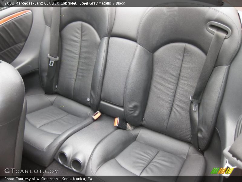 Steel Grey Metallic / Black 2008 Mercedes-Benz CLK 350 Cabriolet