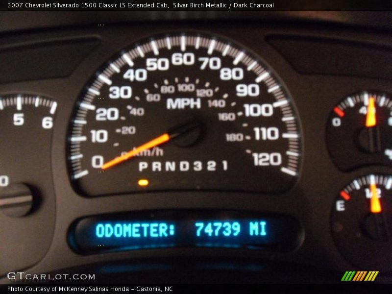 Silver Birch Metallic / Dark Charcoal 2007 Chevrolet Silverado 1500 Classic LS Extended Cab