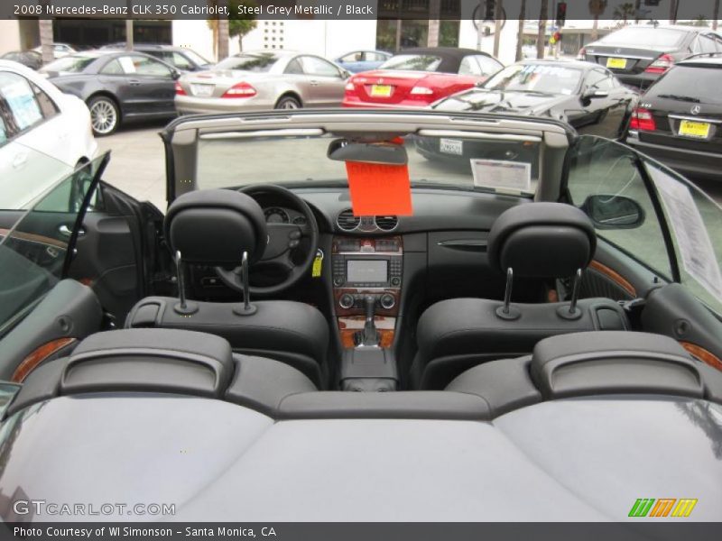 Steel Grey Metallic / Black 2008 Mercedes-Benz CLK 350 Cabriolet