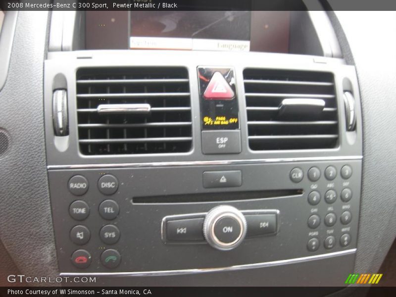 Pewter Metallic / Black 2008 Mercedes-Benz C 300 Sport