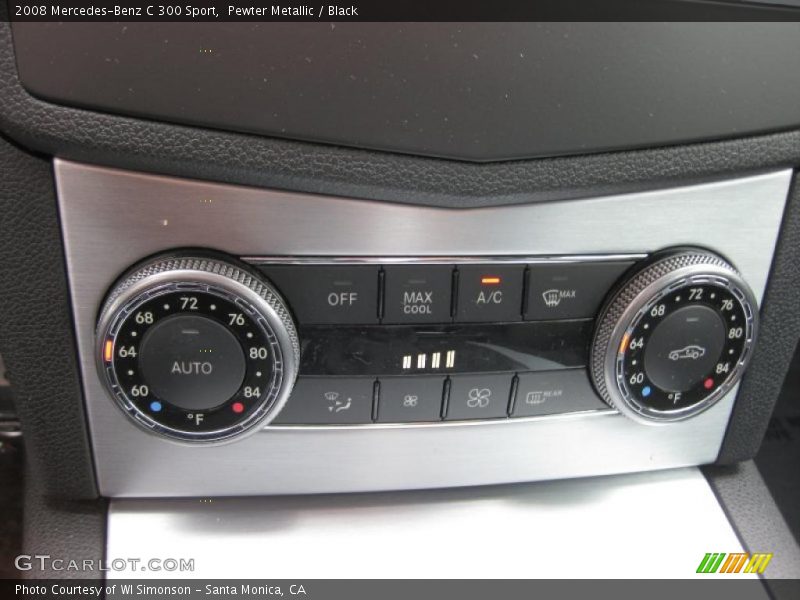 Pewter Metallic / Black 2008 Mercedes-Benz C 300 Sport