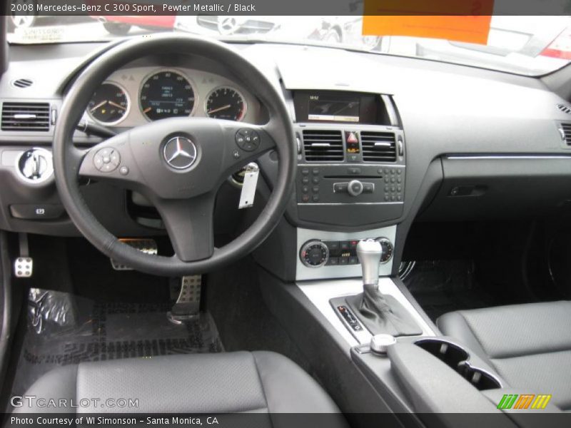 Pewter Metallic / Black 2008 Mercedes-Benz C 300 Sport