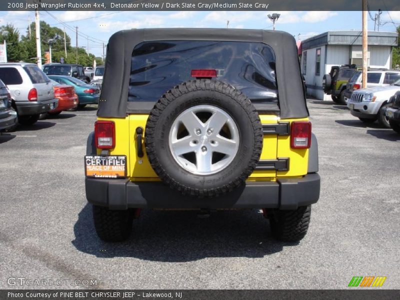 Detonator Yellow / Dark Slate Gray/Medium Slate Gray 2008 Jeep Wrangler Rubicon 4x4