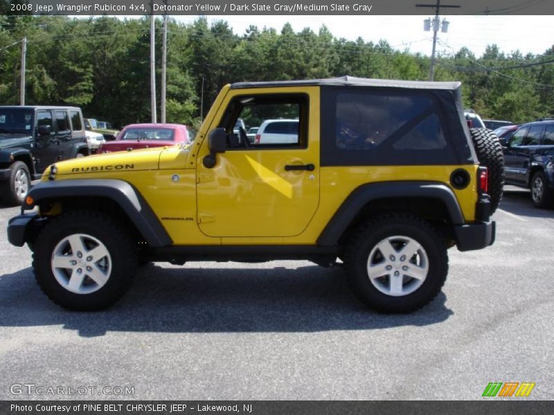 Detonator Yellow / Dark Slate Gray/Medium Slate Gray 2008 Jeep Wrangler Rubicon 4x4