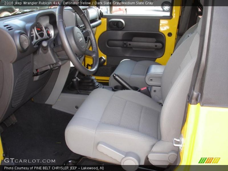 Detonator Yellow / Dark Slate Gray/Medium Slate Gray 2008 Jeep Wrangler Rubicon 4x4