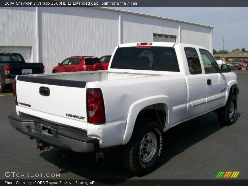 Summit White / Tan 2004 Chevrolet Silverado 2500HD LS Extended Cab