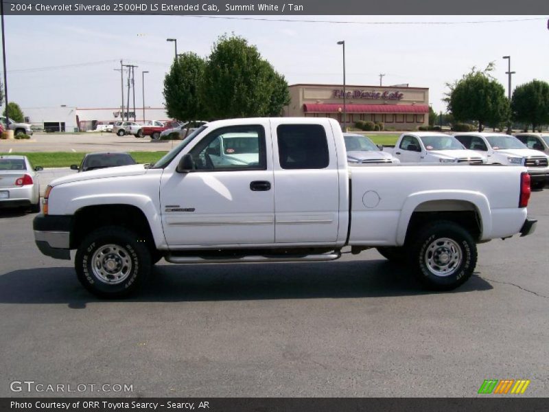 Summit White / Tan 2004 Chevrolet Silverado 2500HD LS Extended Cab