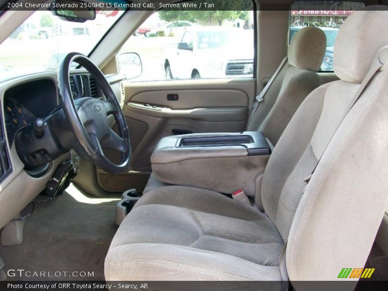 Summit White / Tan 2004 Chevrolet Silverado 2500HD LS Extended Cab