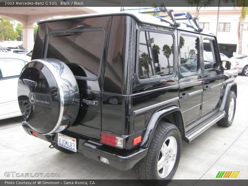 Black / Black 2003 Mercedes-Benz G 500