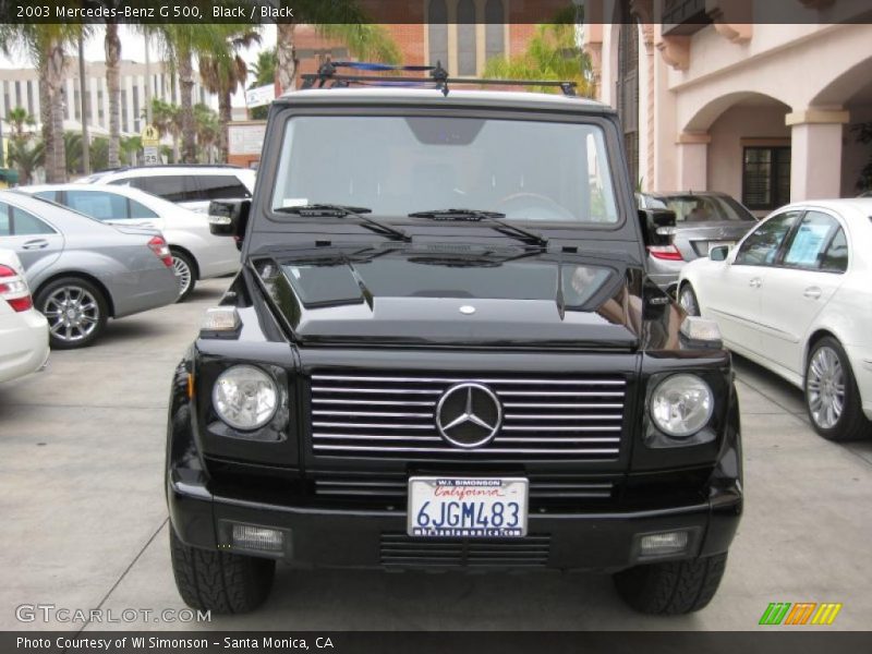 Black / Black 2003 Mercedes-Benz G 500