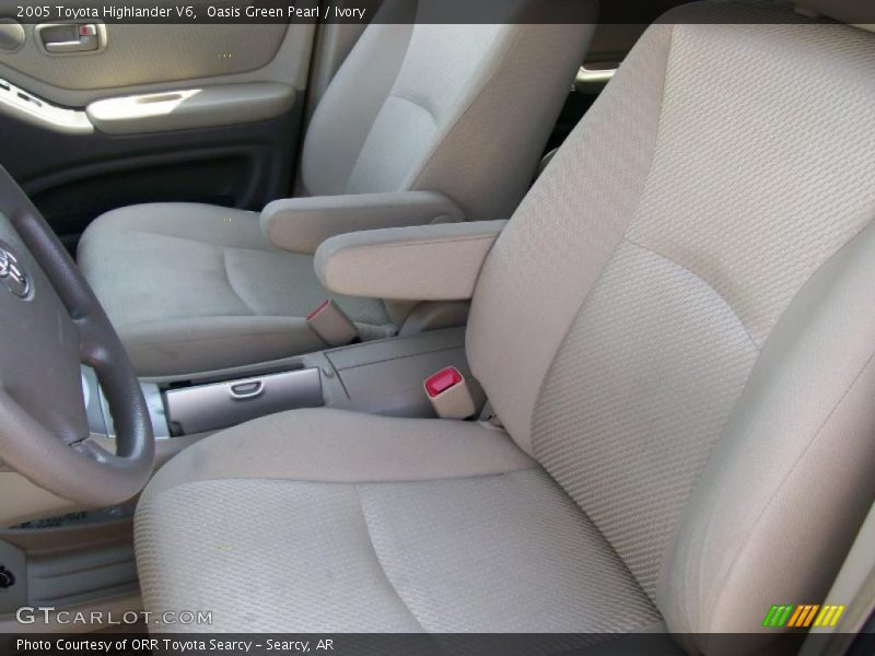 Oasis Green Pearl / Ivory 2005 Toyota Highlander V6
