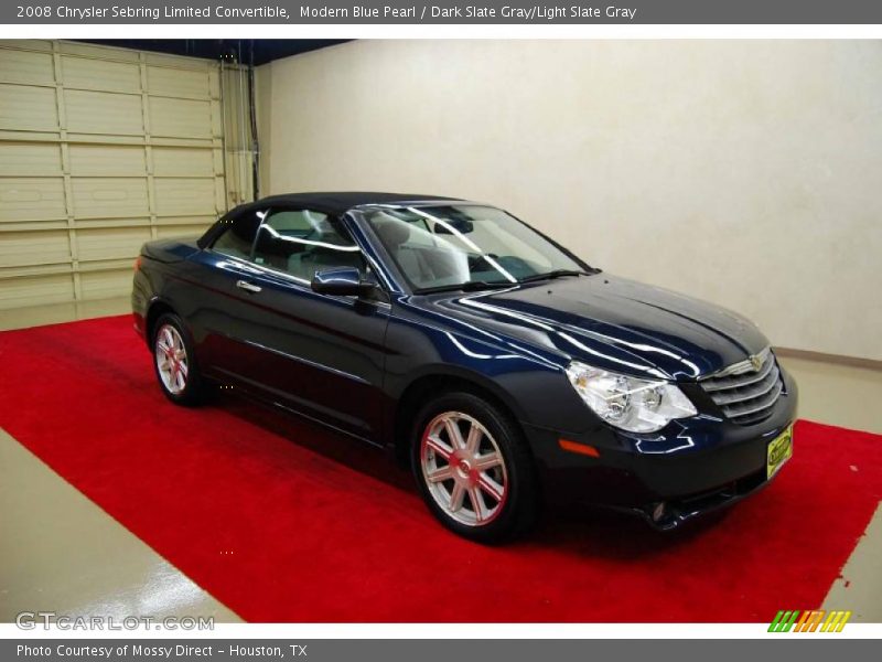 Modern Blue Pearl / Dark Slate Gray/Light Slate Gray 2008 Chrysler Sebring Limited Convertible