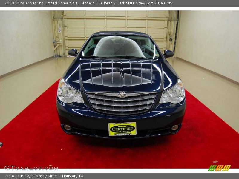 Modern Blue Pearl / Dark Slate Gray/Light Slate Gray 2008 Chrysler Sebring Limited Convertible