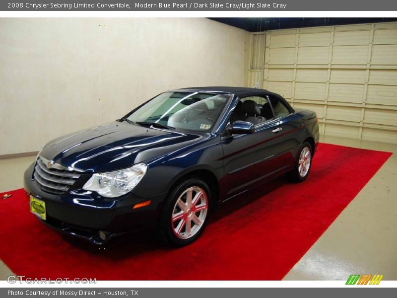 Modern Blue Pearl / Dark Slate Gray/Light Slate Gray 2008 Chrysler Sebring Limited Convertible