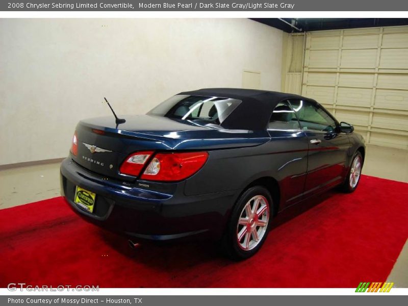 Modern Blue Pearl / Dark Slate Gray/Light Slate Gray 2008 Chrysler Sebring Limited Convertible