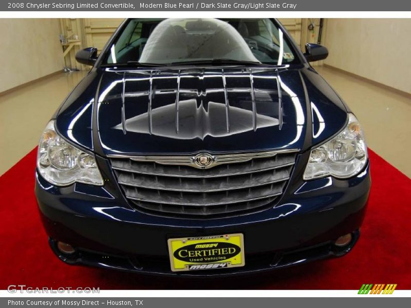 Modern Blue Pearl / Dark Slate Gray/Light Slate Gray 2008 Chrysler Sebring Limited Convertible