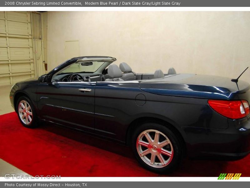 Modern Blue Pearl / Dark Slate Gray/Light Slate Gray 2008 Chrysler Sebring Limited Convertible