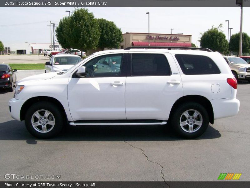 Super White / Graphite Gray 2009 Toyota Sequoia SR5