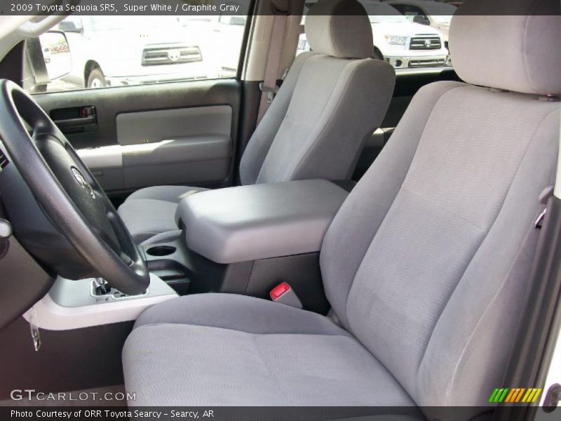 Super White / Graphite Gray 2009 Toyota Sequoia SR5