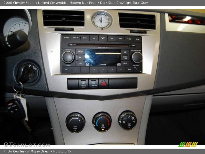 Modern Blue Pearl / Dark Slate Gray/Light Slate Gray 2008 Chrysler Sebring Limited Convertible