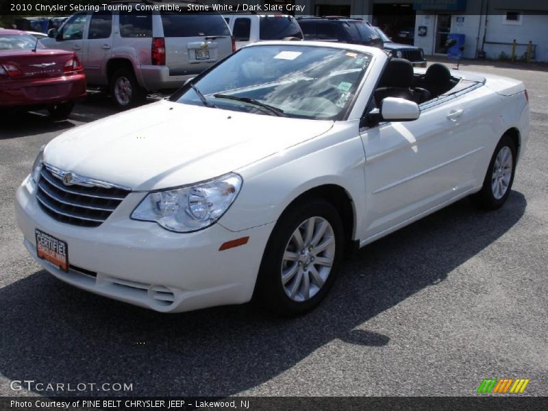Stone White / Dark Slate Gray 2010 Chrysler Sebring Touring Convertible