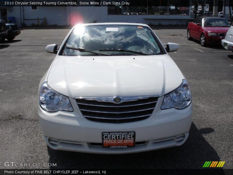 Stone White / Dark Slate Gray 2010 Chrysler Sebring Touring Convertible