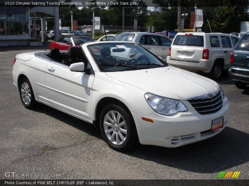 Stone White / Dark Slate Gray 2010 Chrysler Sebring Touring Convertible
